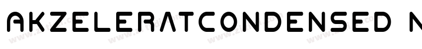 AkzeleratCondensed N字体转换